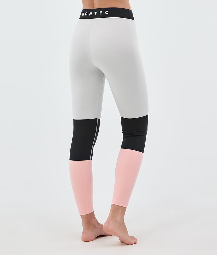 Alpha W Superundertøy bukse Dame Light Grey/Black/Soft Pink, Bilde 2 av 7