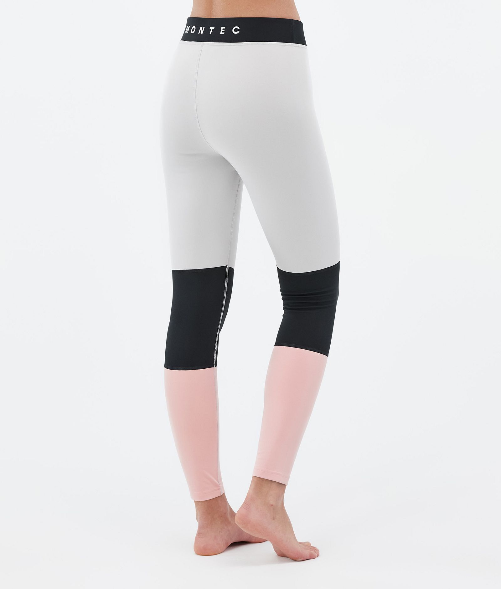 Alpha W Baselayer tights Dame Light Grey/Black/Soft Pink, Billede 2 af 7