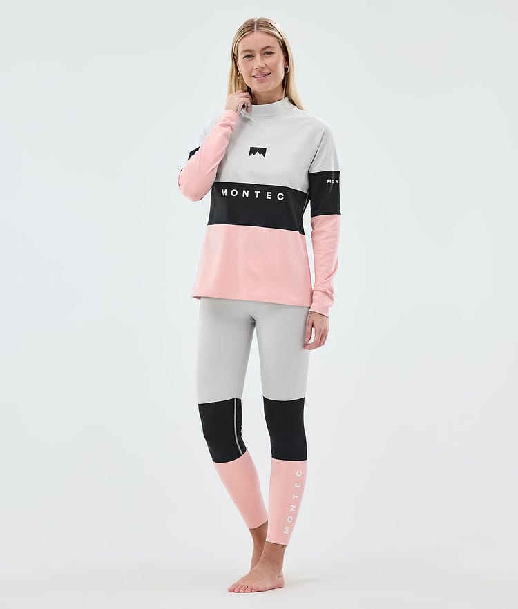 Alpha W Superundertøy bukse Dame Light Grey/Black/Soft Pink, Bilde 3 av 7