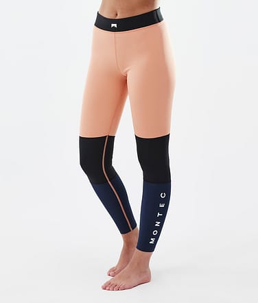 Alpha W Legginsy Termoaktywne Kobiety Faded Peach/Black/Dark Blue