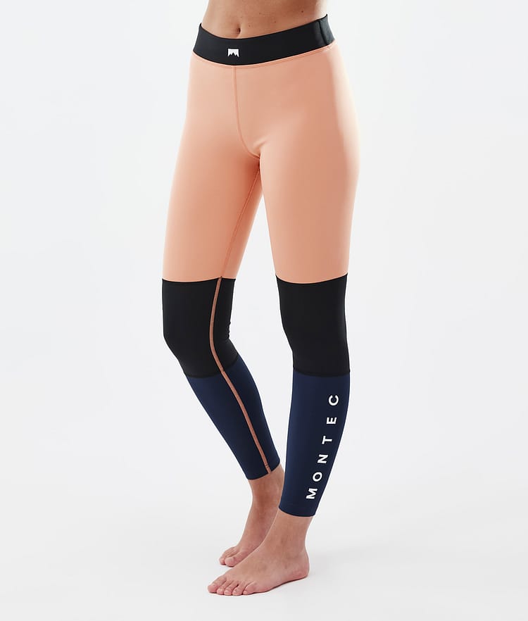 Alpha W ベースレイヤーパンツ レディース Faded Peach/Black/Dark Blue