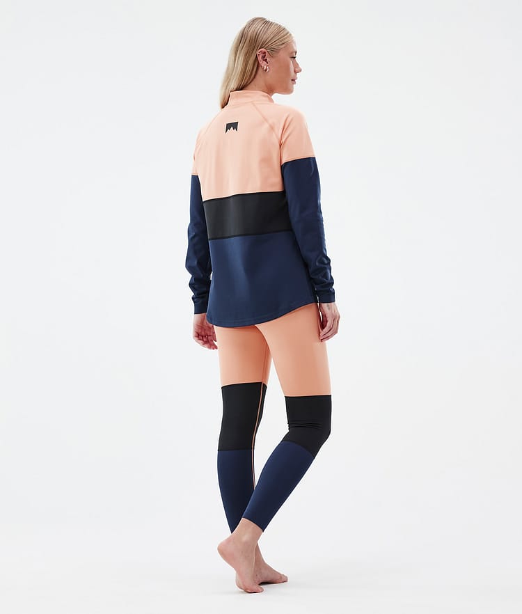 Alpha W Baselayer tights Dame Faded Peach/Black/Dark Blue