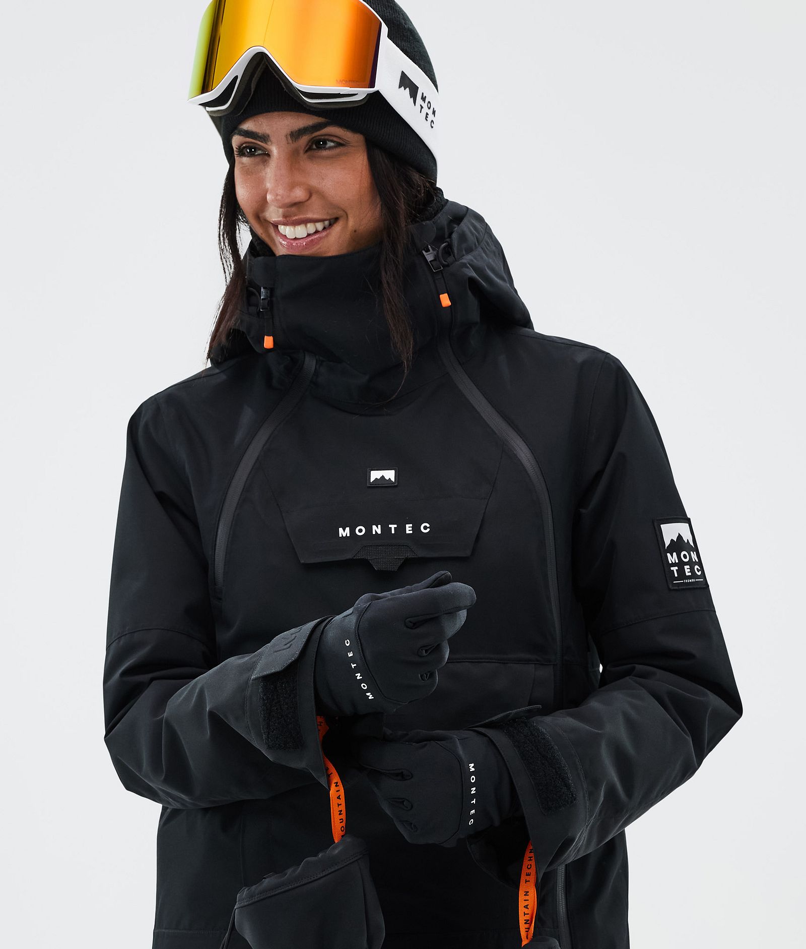Utility Ski Gloves Black/White, Image 3 of 4