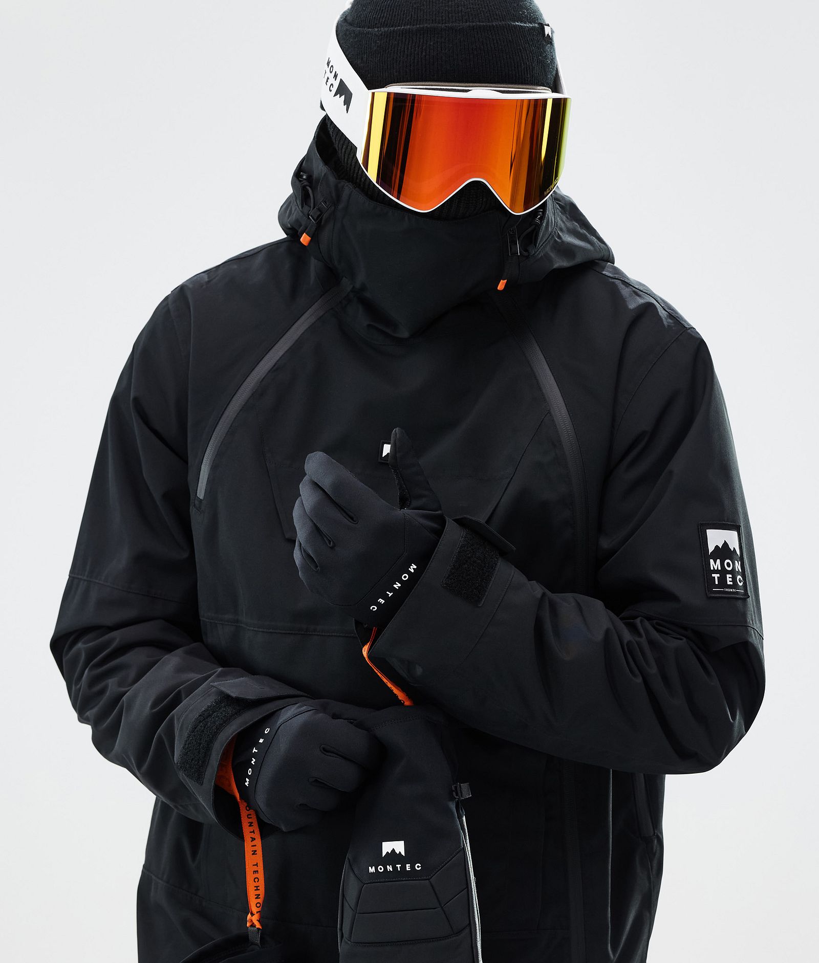Utility Ski Gloves Black/White, Image 4 of 4