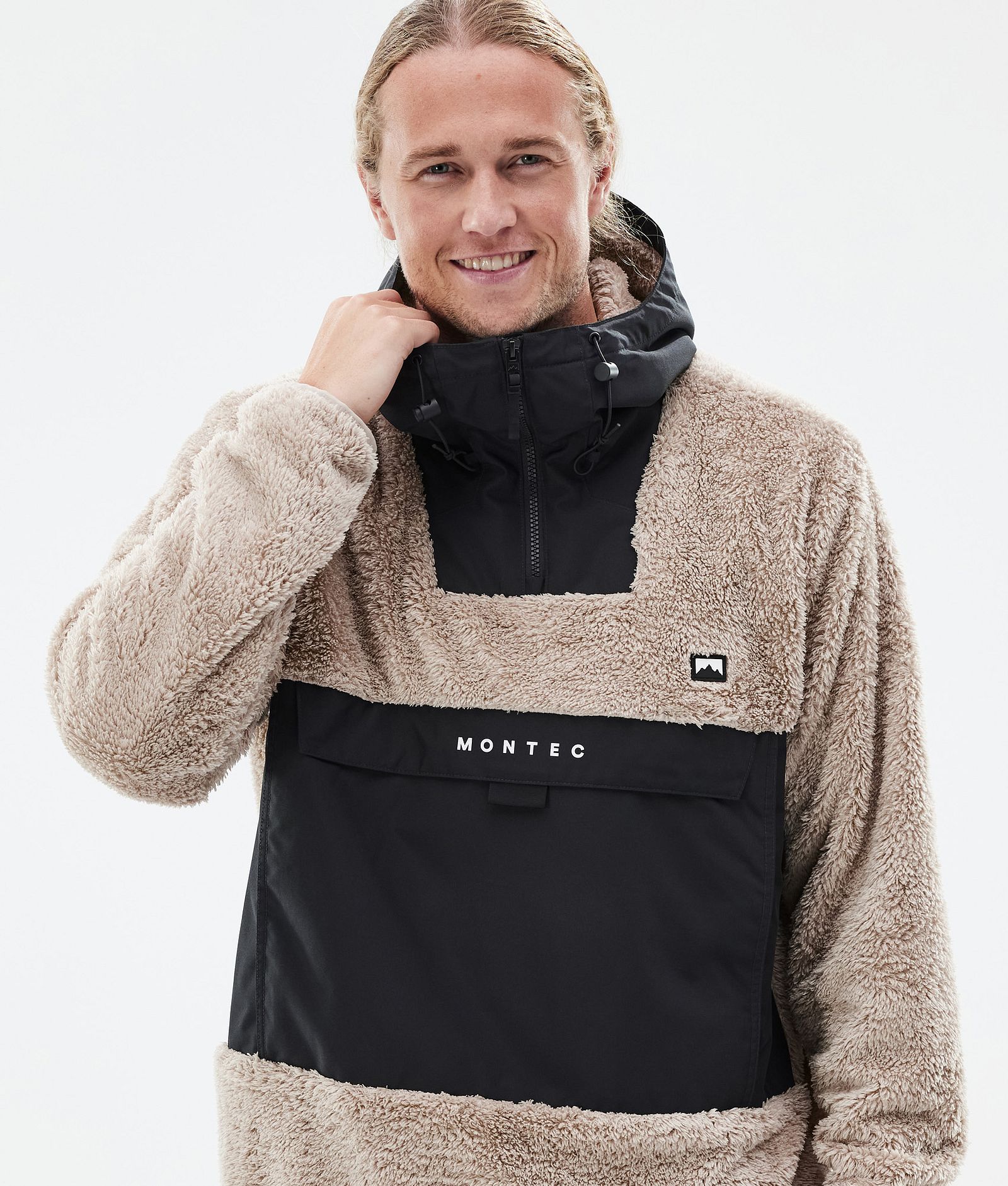 Lima Fleece Hoodie Herren Sand/Black, Bild 2 von 8