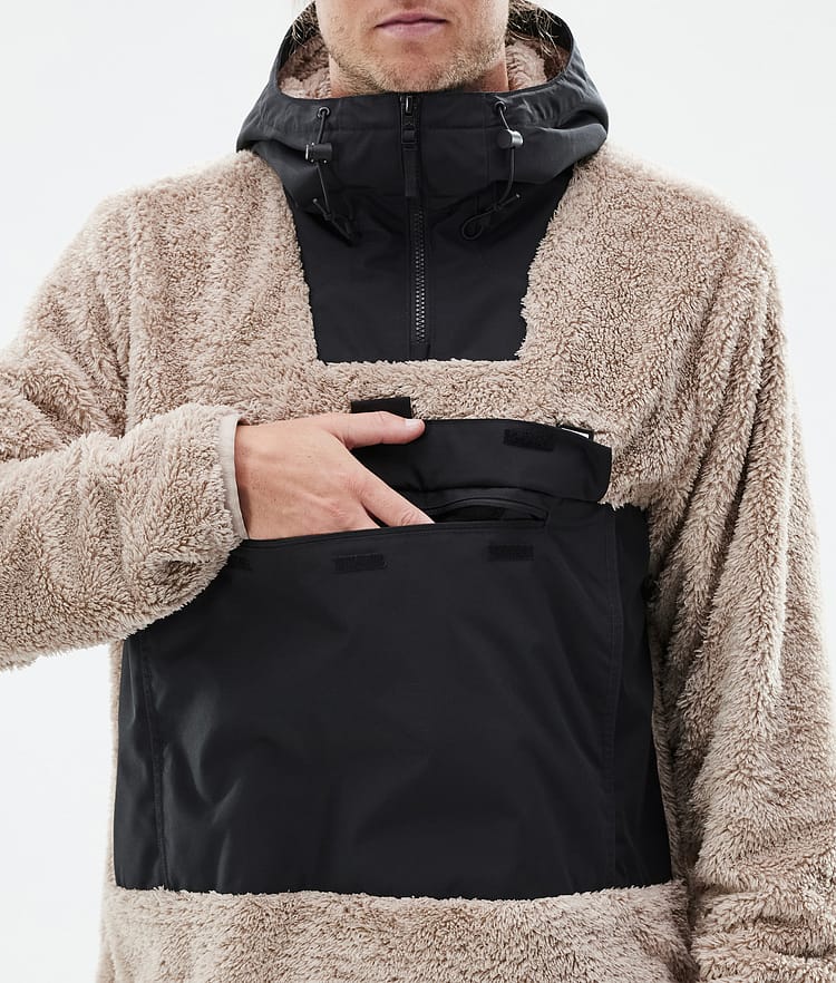 Lima Fleece Hoodie Herren Sand/Black, Bild 8 von 8