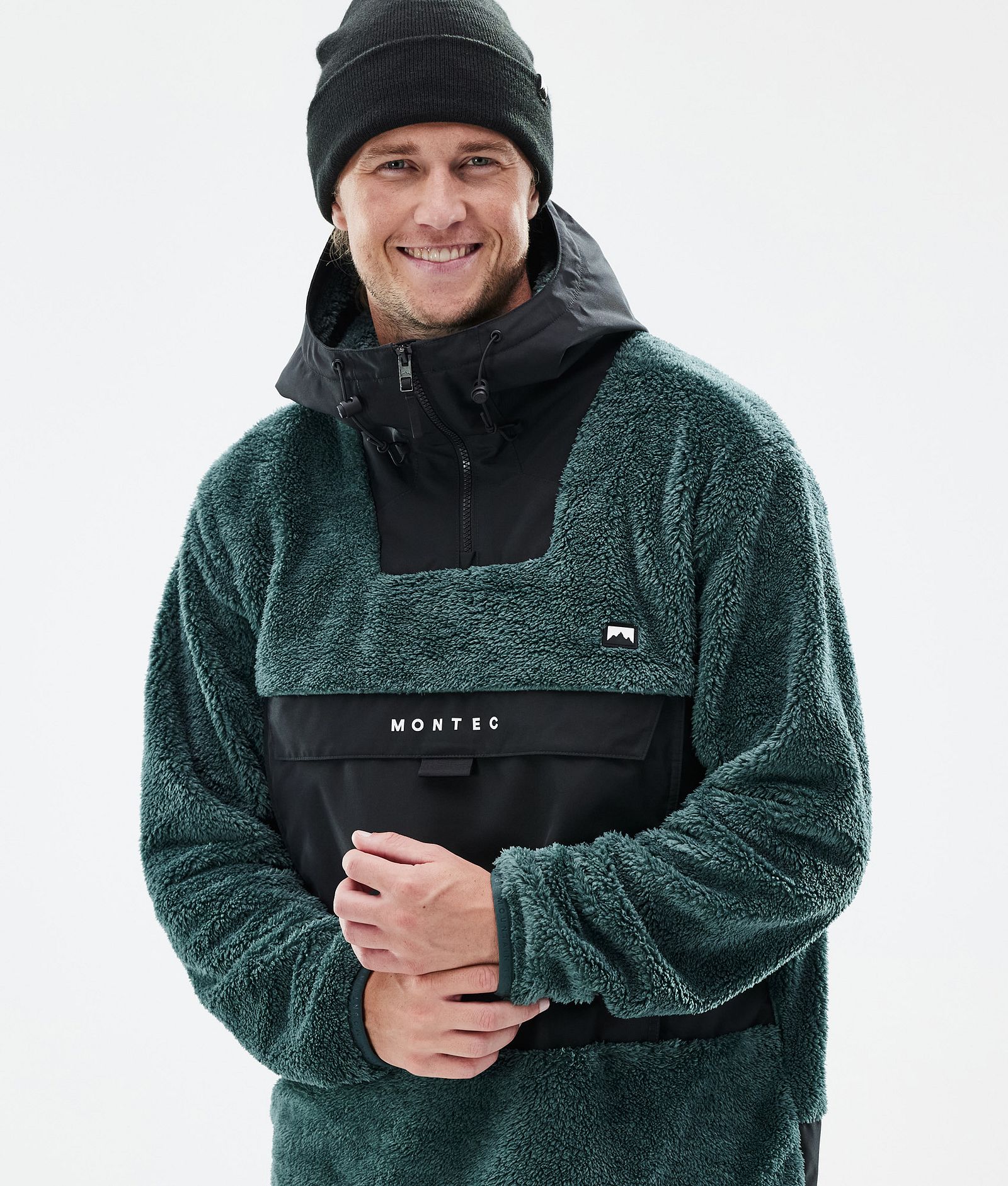 Lima Fleecová Mikina s Kapucí Pánské Dark Atlantic/Black, Obrázek 2 z 8