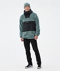 Lima Fleece Hoodie Heren Atlantic/Black, Afbeelding 3 van 8