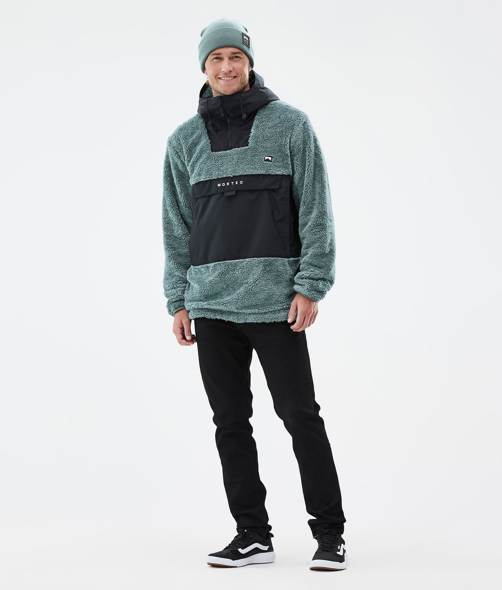 Lima Fleece Hoodie Heren Atlantic/Black, Afbeelding 3 van 8