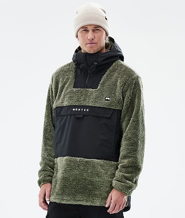 Lima Fleece Hoodie Herren Greenish/Black