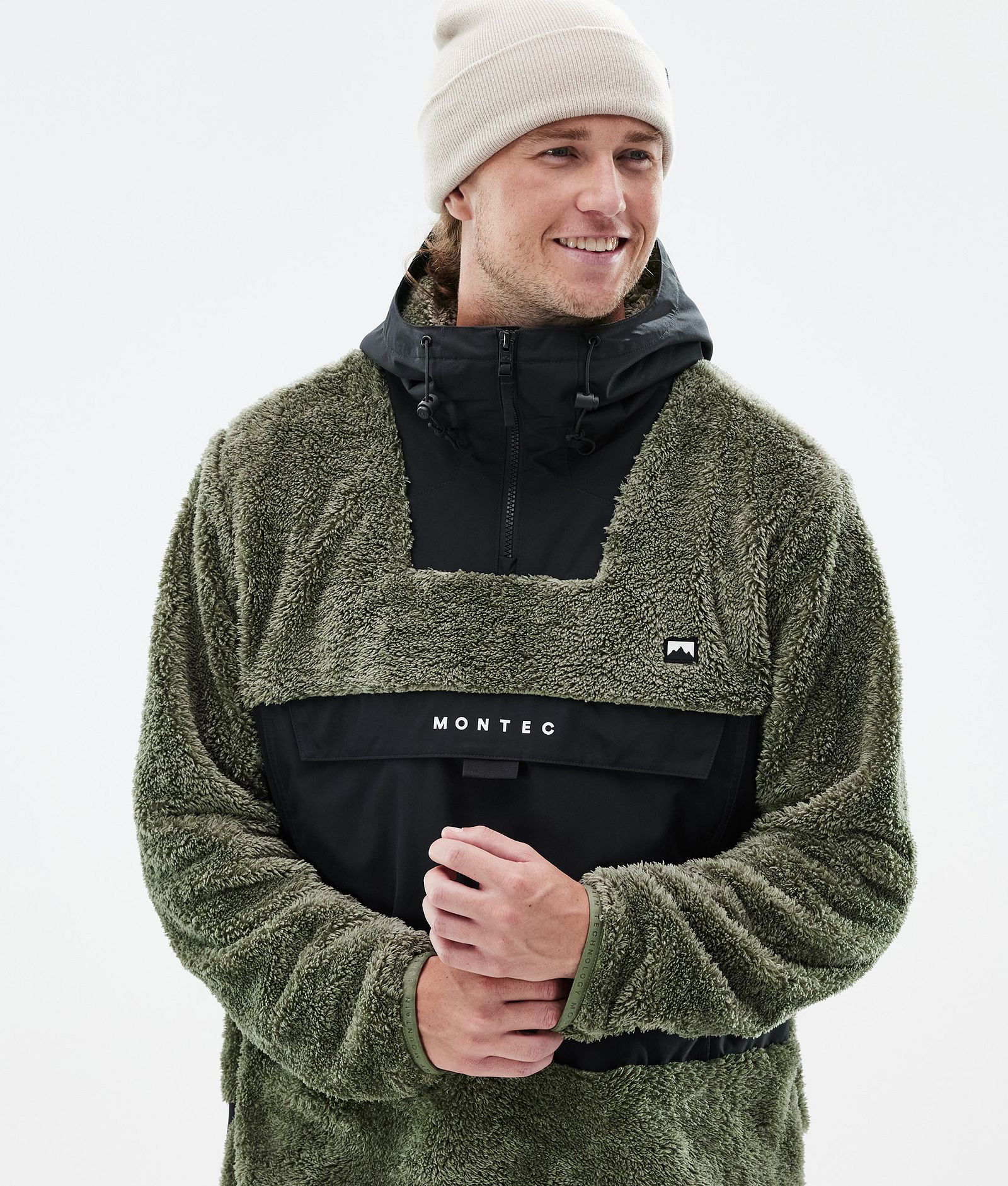 Lima Fleece Hoodie Herren Greenish/Black, Bild 2 von 8