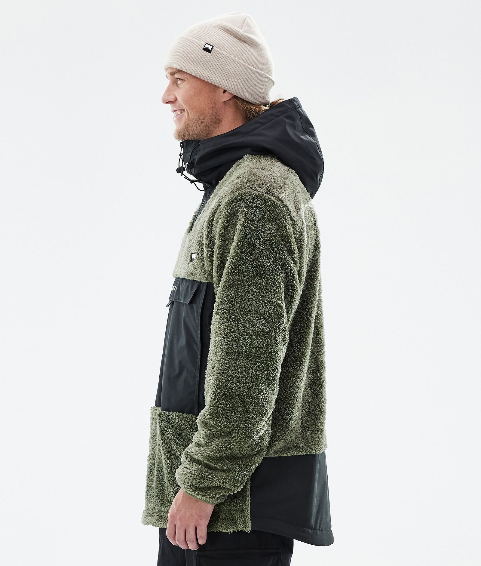 Lima Fleece Hoodie Herren Greenish/Black, Bild 5 von 8