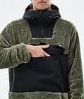 Lima Fleece Hoodie Herren Greenish/Black, Bild 8 von 8