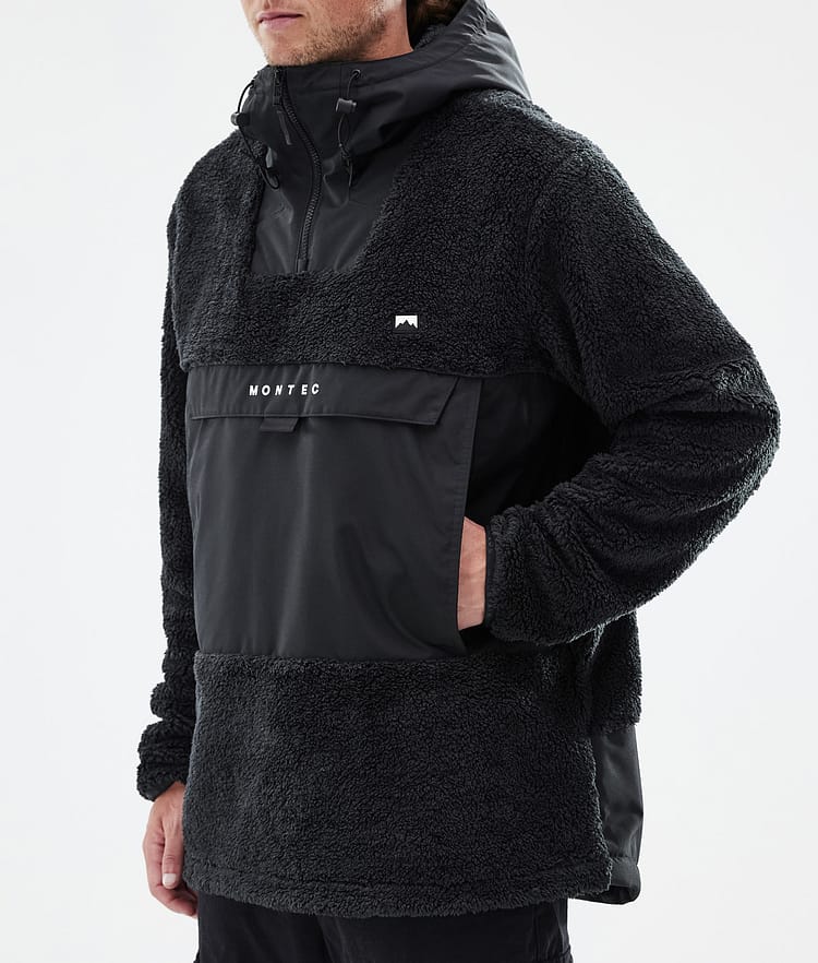Lima Fleecová Mikina s Kapucí Pánské Black/Black, Obrázek 7 z 8