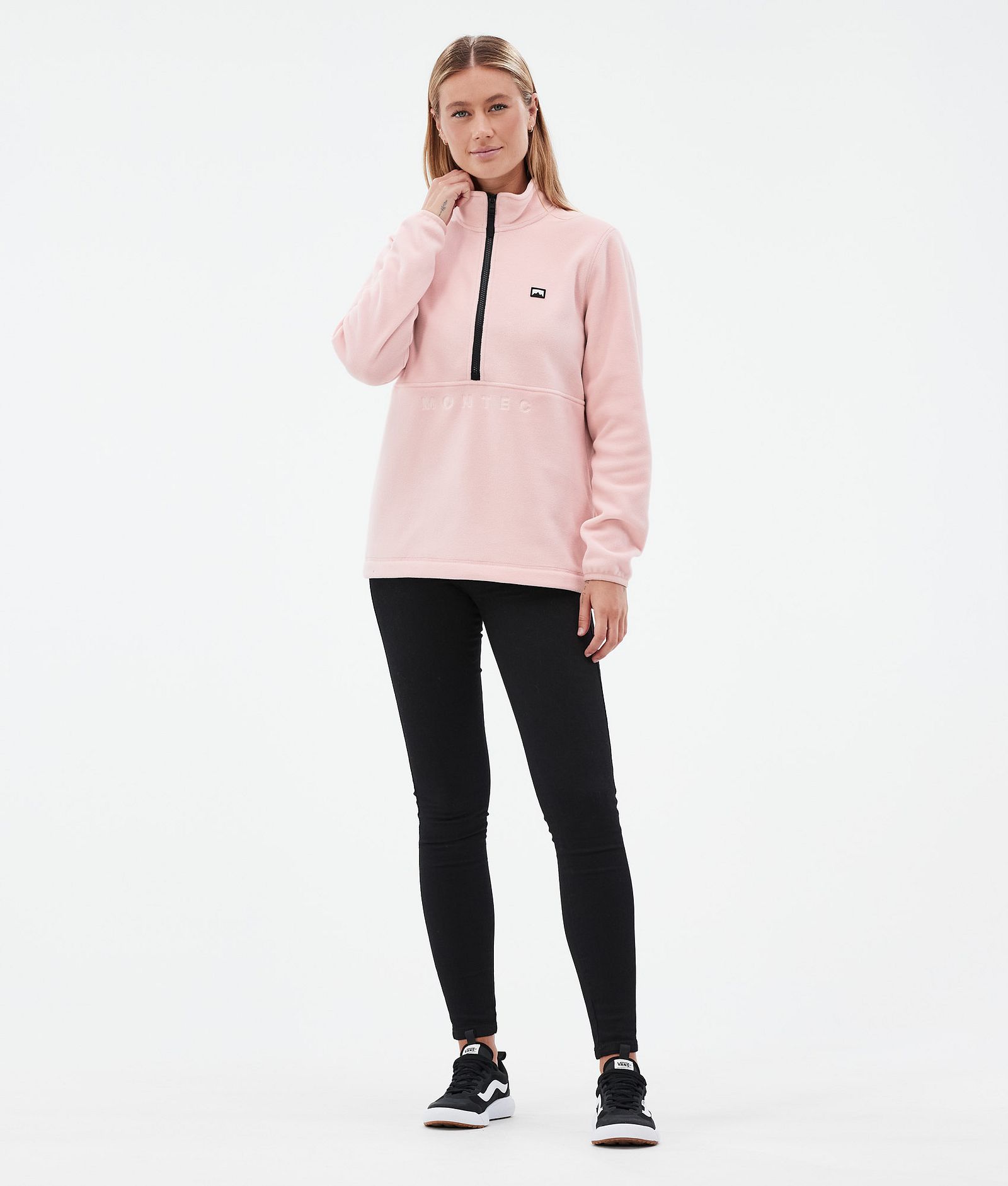Echo W Fleecetrøje Dame Soft Pink, Billede 3 af 5