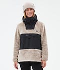 Lima W Fleece-hoodie Dame Sand/Black, Billede 1 af 8