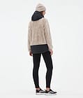Lima W Fleece-hoodie Dame Sand/Black, Billede 4 af 8
