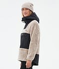 Lima W Fleece-hoodie Dame Sand/Black, Billede 5 af 8