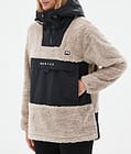 Lima W Fleece-hoodie Dame Sand/Black, Billede 7 af 8