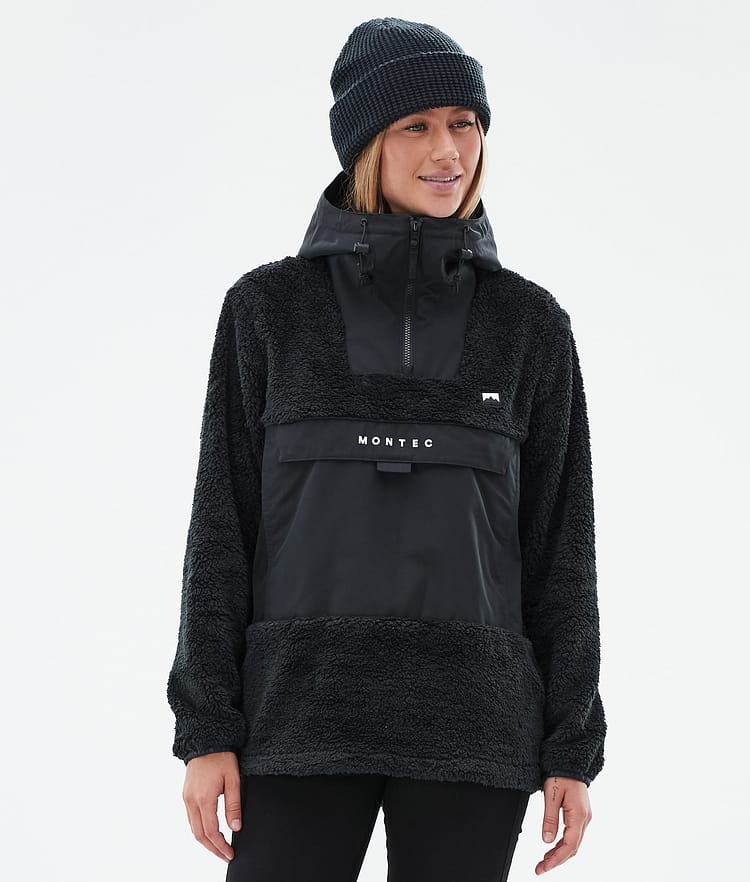 Lima W Fleece Hoodie Women Black/Black, Image 1 of 8