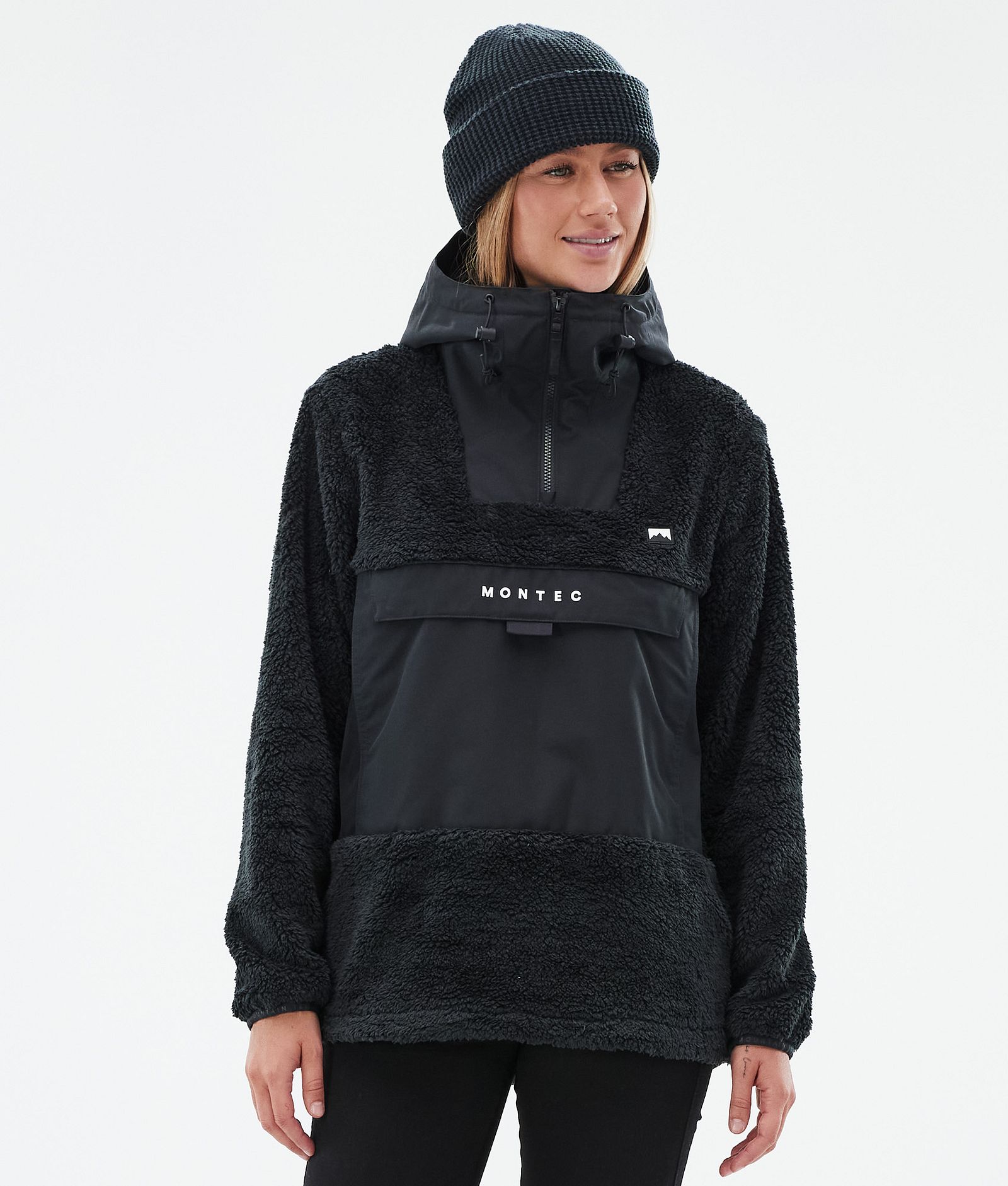 Lima W Fleece Hoodie Women Black/Black, Image 1 of 8