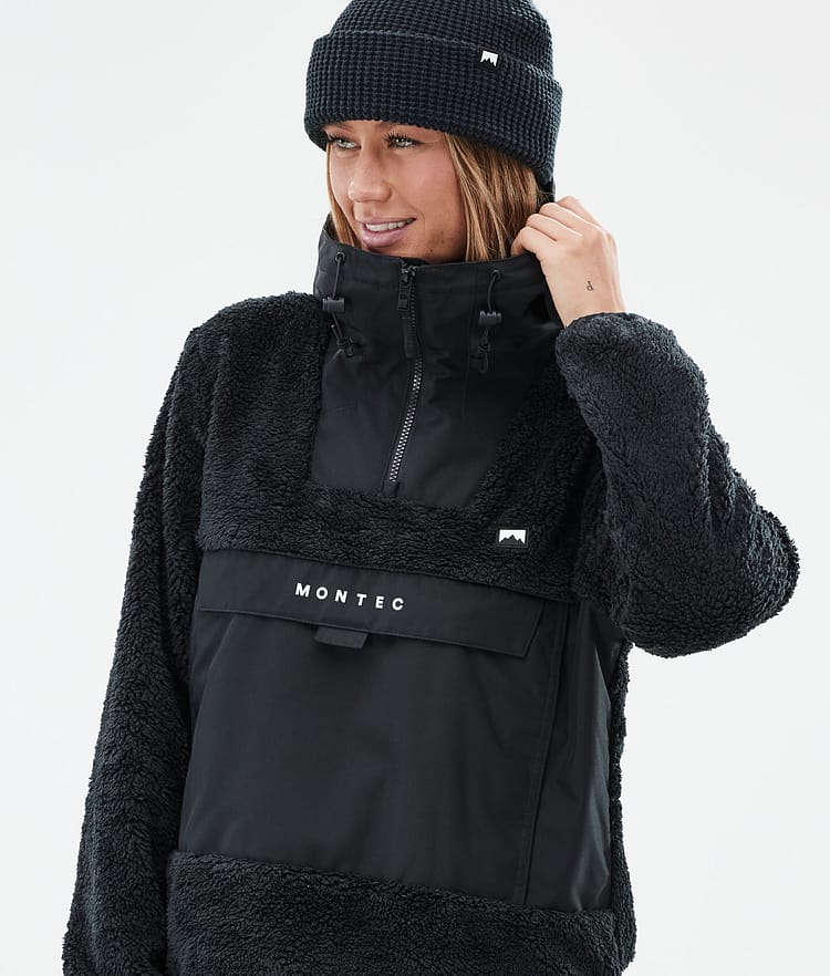 Lima W Fleece Hoodie Women Black/Black, Image 2 of 8