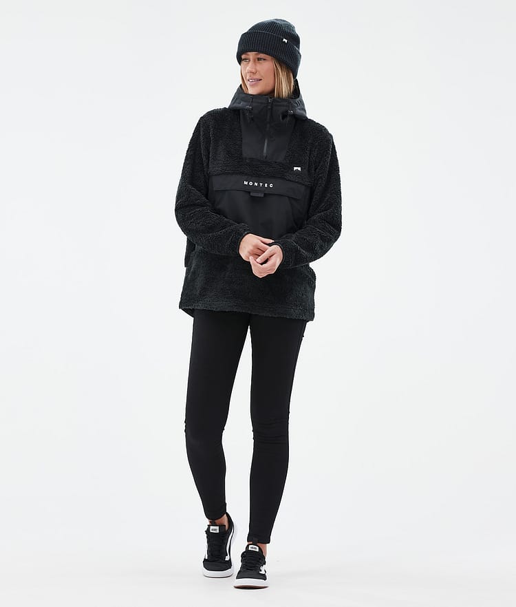 Lima W Fleece Hoodie Women Black/Black, Image 3 of 8