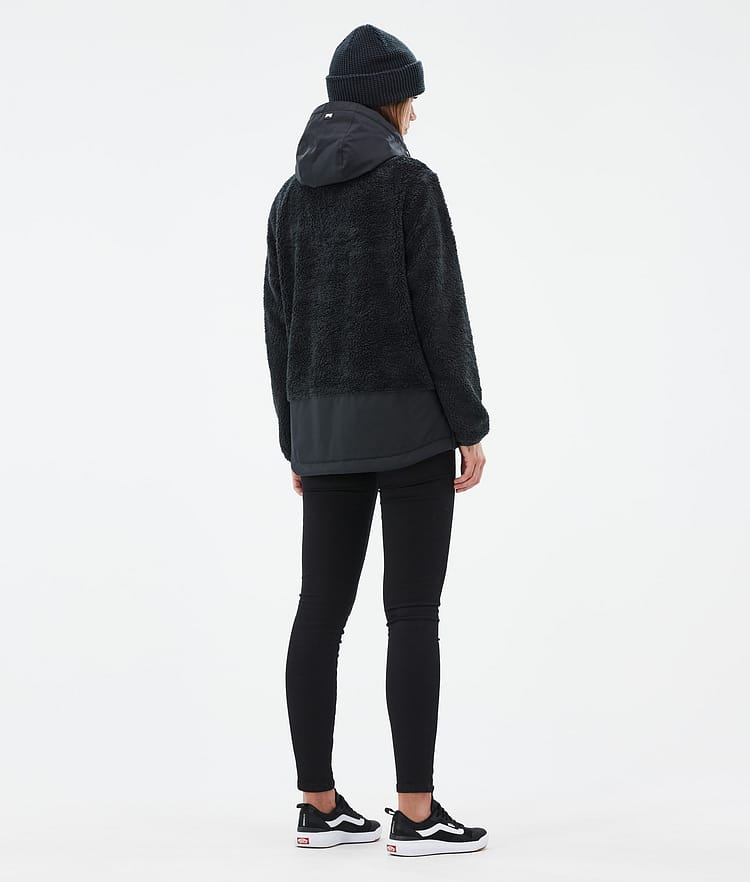 Lima W Fleece Hoodie Women Black/Black, Image 4 of 8