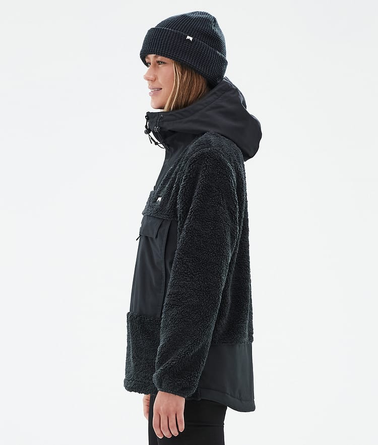 Lima W Fleece Hoodie Women Black/Black, Image 5 of 8