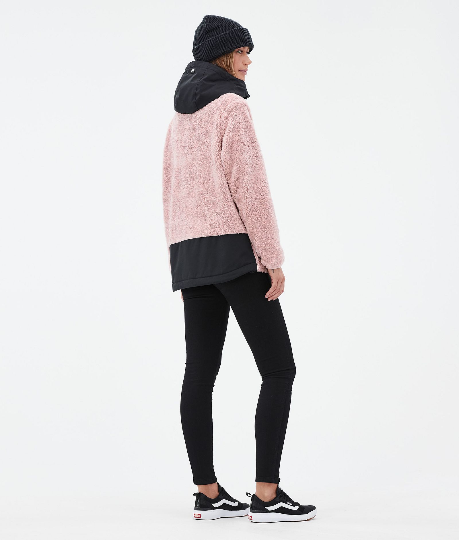 Lima W Fleece Hoodie Women Soft Pink/Black, Image 4 of 8