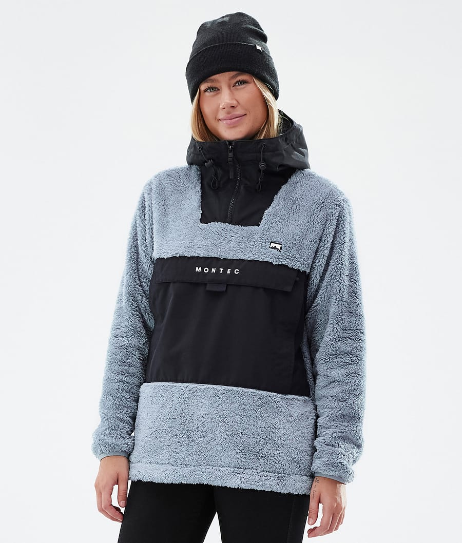 Lima W Fleece Hoodie Women Soft Blue/Black