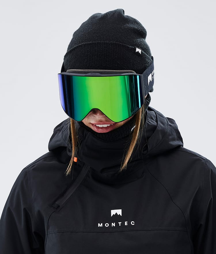 Scope Masque de ski Black W/Black Tourmaline Green Mirror