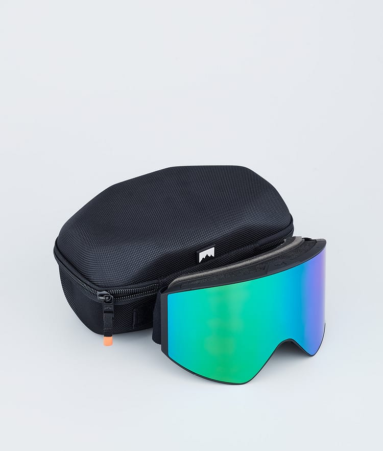 Scope Ski Goggles Black W/Black Tourmaline Green Mirror, Image 4 of 6