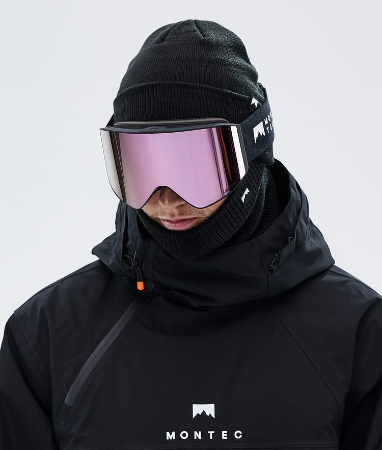 Montec Scope Masque de ski Homme Black W/Black Rose Mirror - Noir