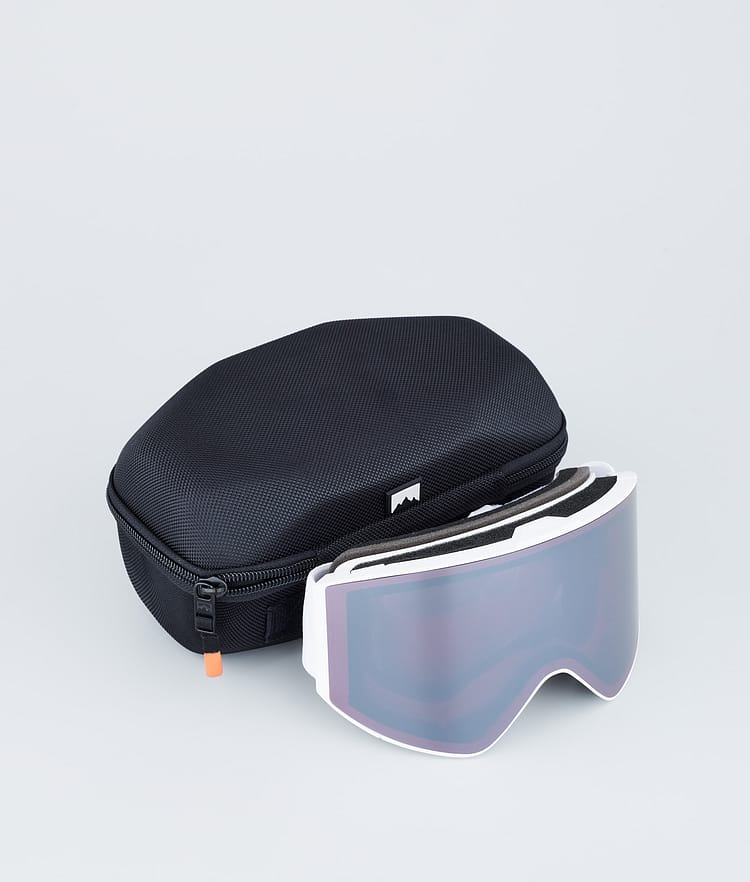 Scope Ski Goggles White W/White Black Mirror, Image 4 of 6