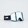 Montec Scope Ski Goggles Black W/Black Moon Blue Mirror