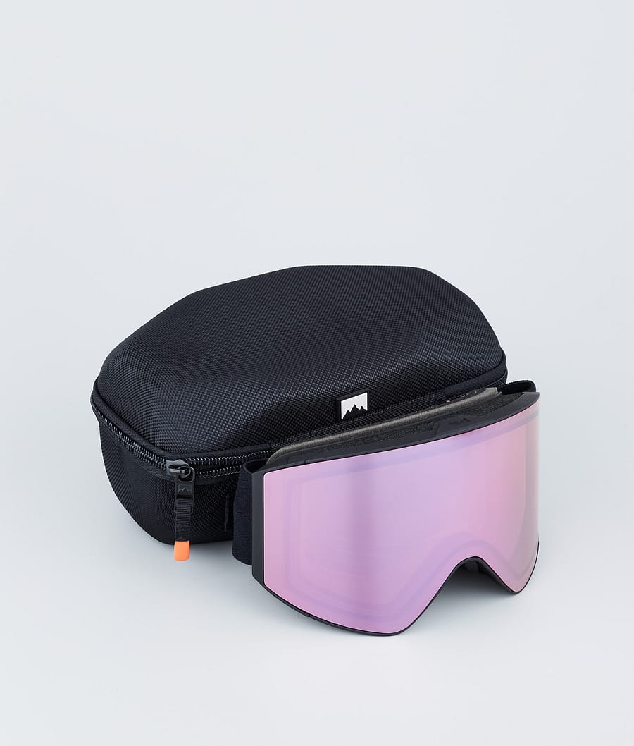 Scope Ski Goggles Black W/Black Pink Sapphire Mirror