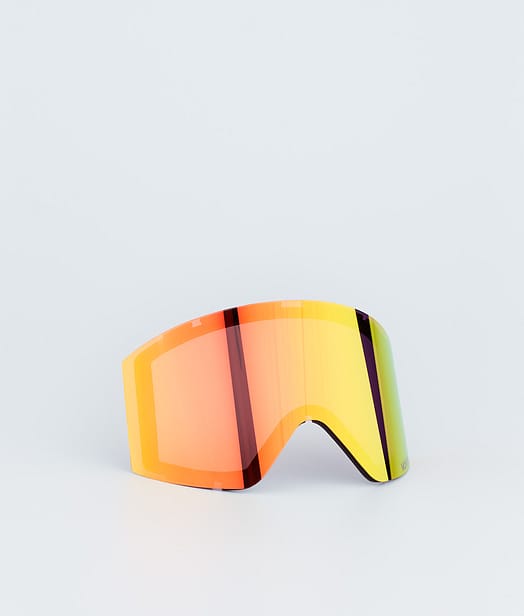 Scope Goggle Lens Ecran de remplacement pour masque de ski Ruby Red Mirror