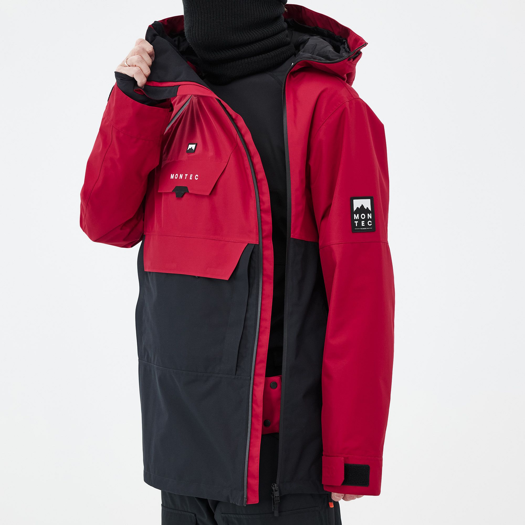 Montec Doom スノーボードジャケット メンズ Deep Red/Black