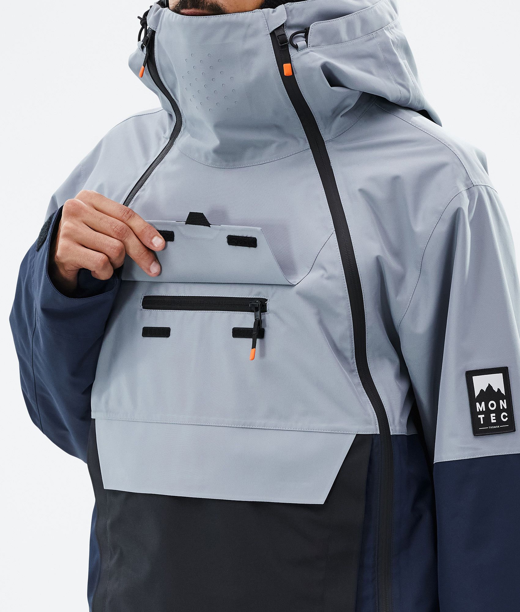 Montec Doom スキージャケット メンズ Soft Blue/Black/Dark Blue