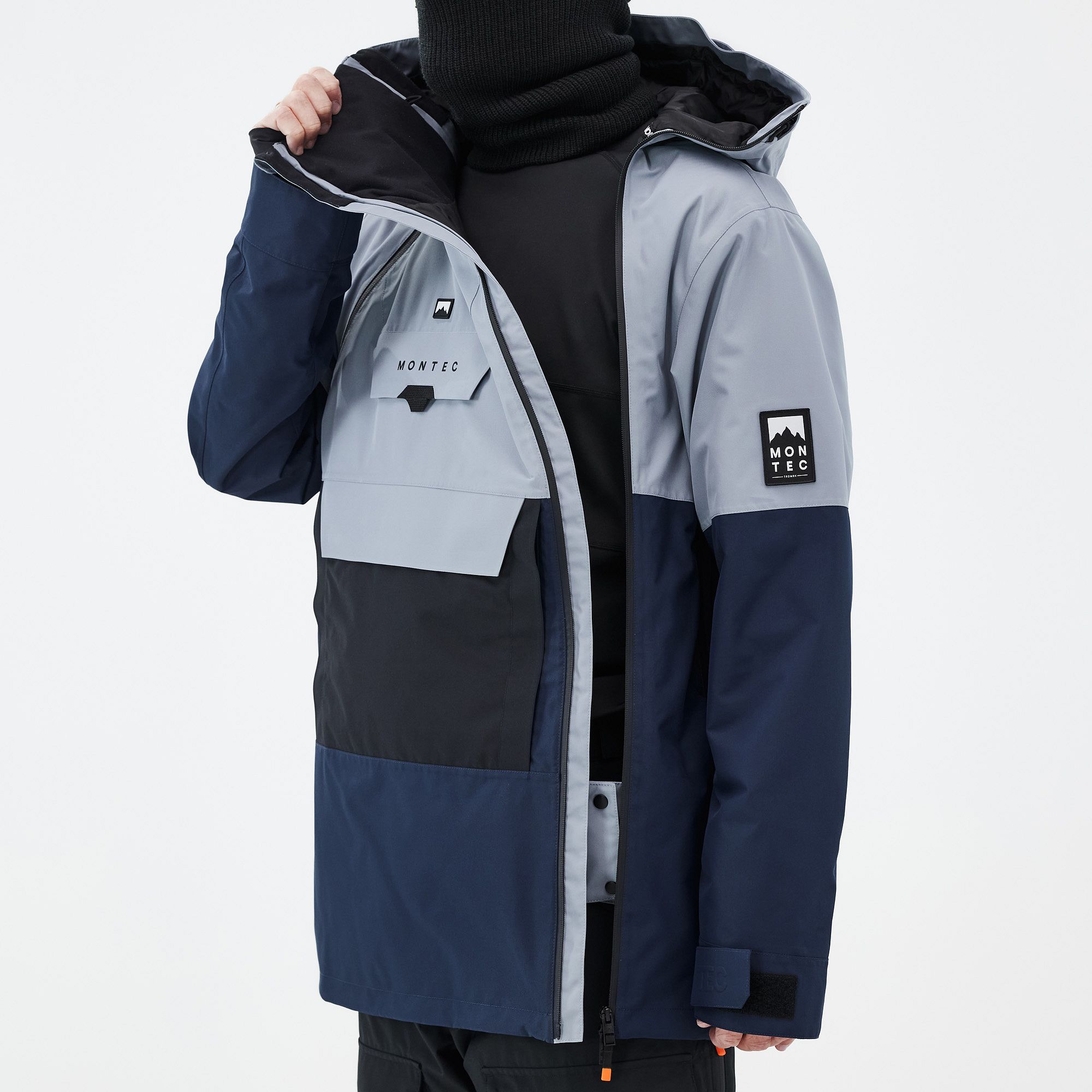 MONTEC Doom スノーボードジャケット l Blue/Black Montec Doom Ski Jacket Men Blue Steel/Black | Montecwear CA