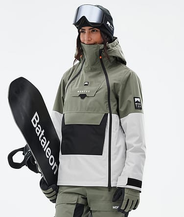 Doom W Snowboardjacke Greenish/Black/Light Grey