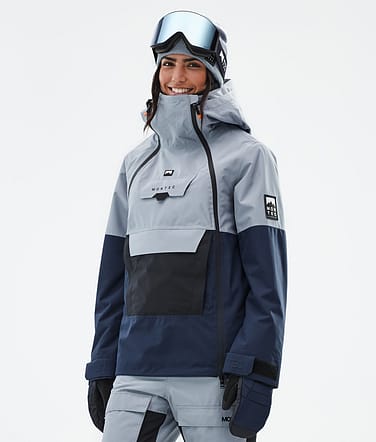 Doom W Snowboardjacke Soft Blue/Black/Dark Blue