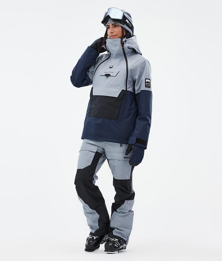 Doom W Ski Jacket Women Soft Blue/Black/Dark Blue, Image 2 of 10