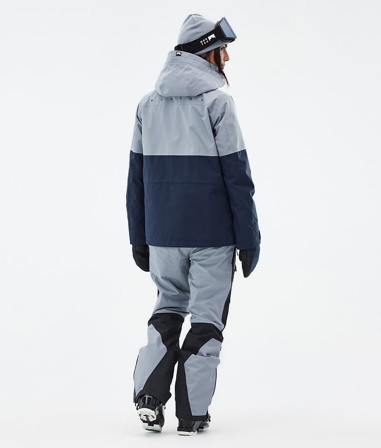 Doom W Ski Jacket Women Soft Blue/Black/Dark Blue, Image 4 of 10