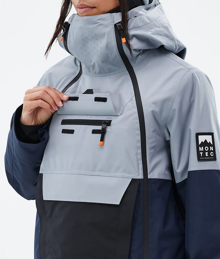 Doom W Snowboard Jacket Women Soft Blue/Black/Dark Blue, Image 9 of 10