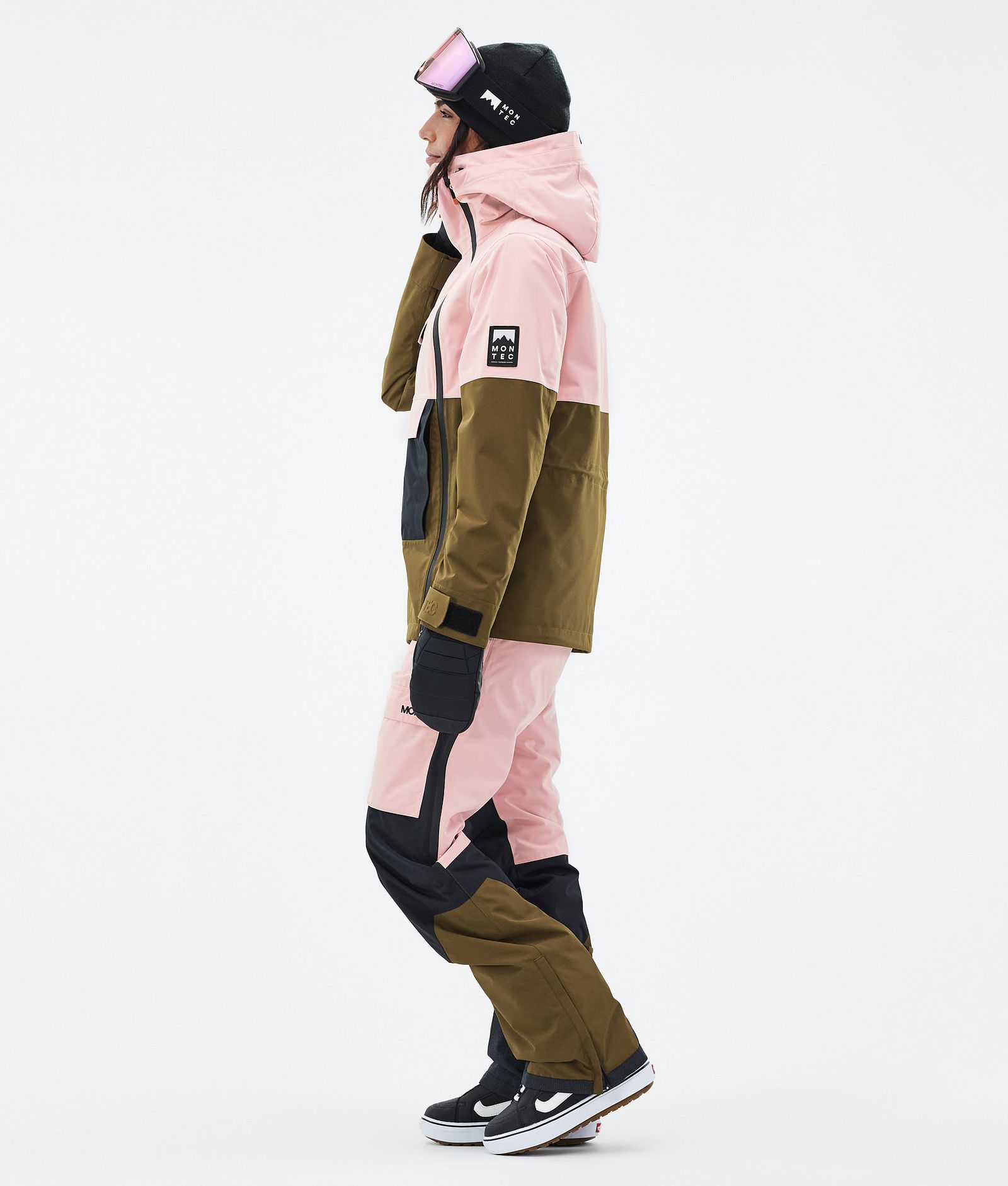 Doom W Snowboardjacke Damen Soft Pink/Black/Fatigue, Bild 3 von 10