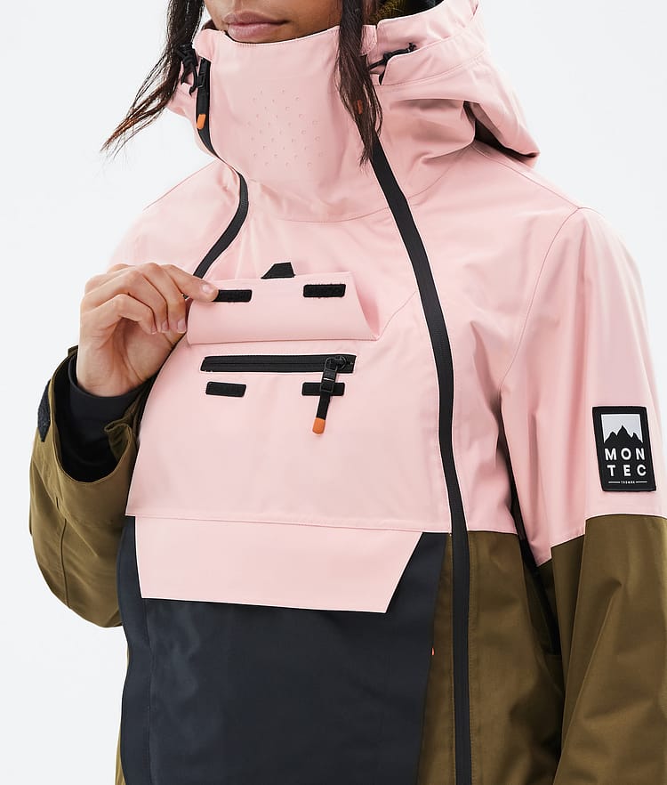 Doom W Ski Jacket Women Soft Pink/Black/Fatigue, Image 9 of 10