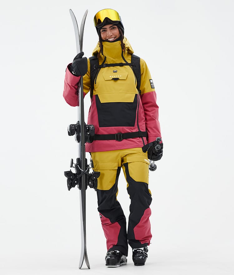 Doom W Ski Jacket Women Yellow/Black/Light Red, Image 2 of 10