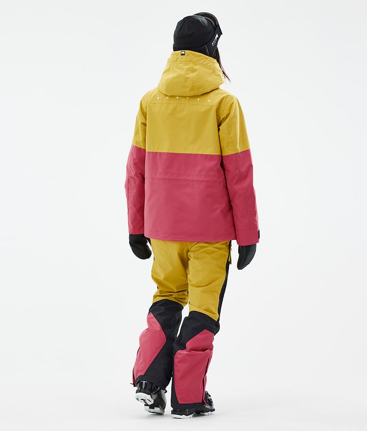 Doom W Ski Jacket Women Yellow/Black/Light Red, Image 4 of 10